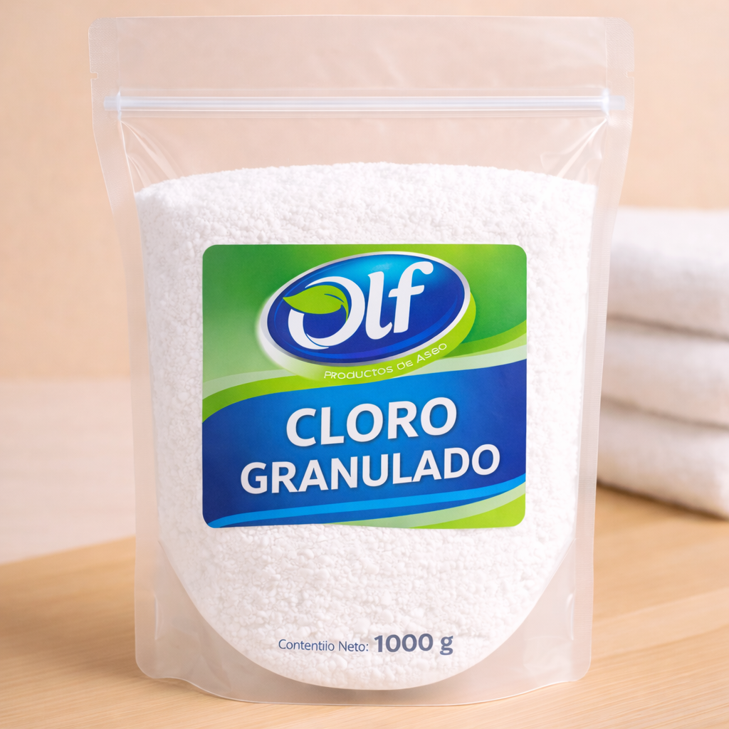 Cloro granulado estabilizado al 90%