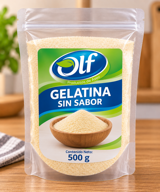 Gelatina sin sabor